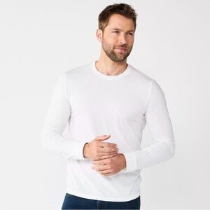 NWOT Sonoma Men's Crisp White Long Sleeve Tee